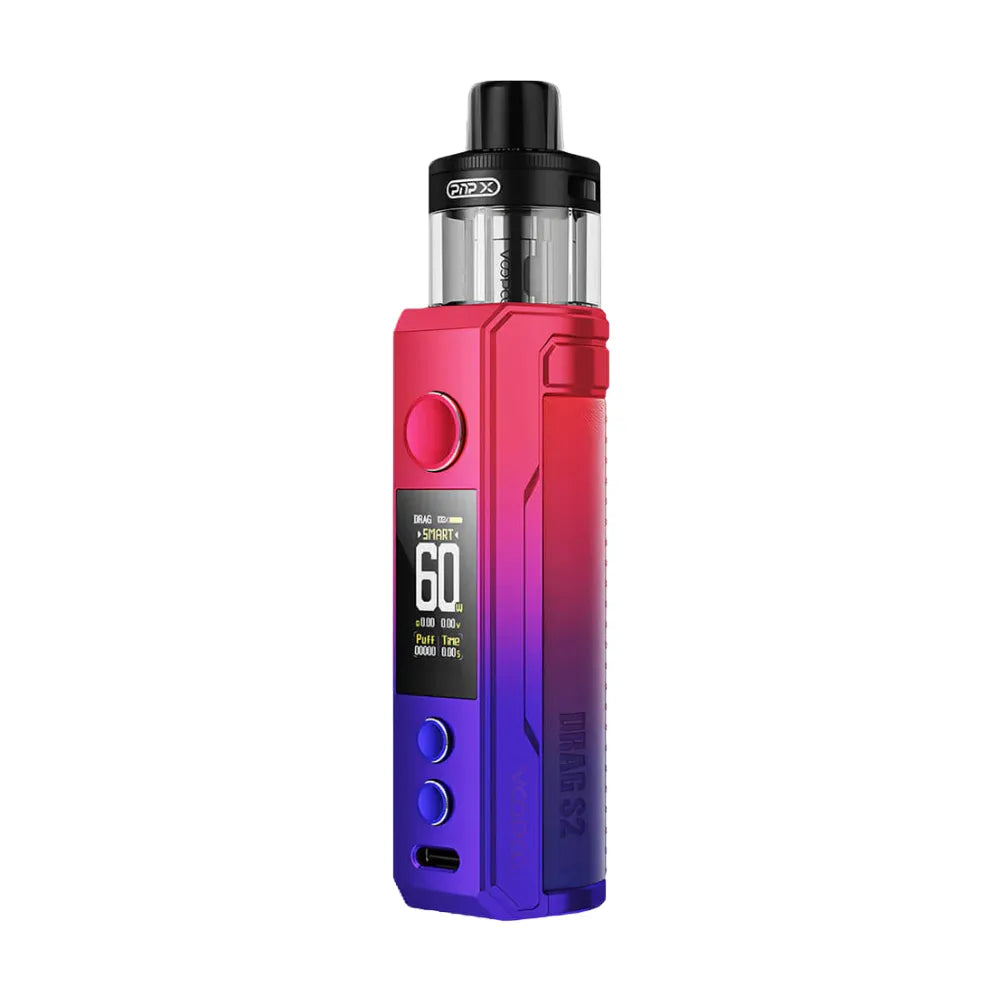 Gradient-colored vape device on a white background