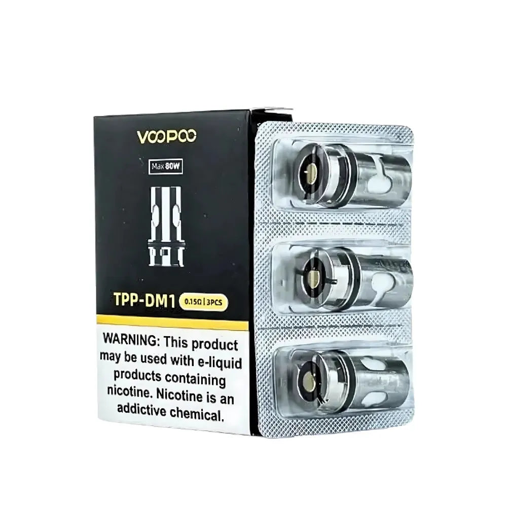 VooPoo TPP-DM1 vape coils packaging on a white background