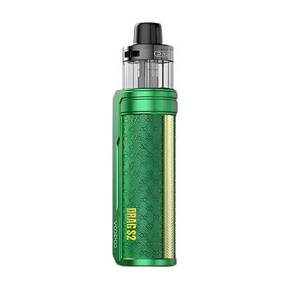 Green vape device with 'VooPoo' branding on a white background