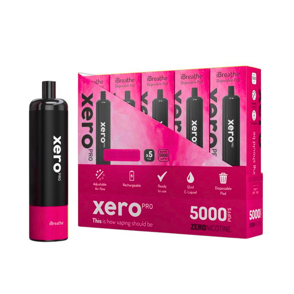Wholesale - Pack of 5 - Xero Pro 5000 ZERO NICOTINE - Yummy Gummy