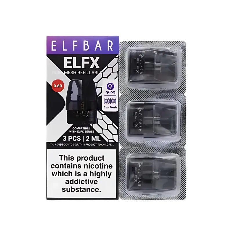 Elfx Replacement Pods - 0.4ohm to 1.2ohm