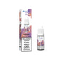Vape device and packaging with nicotine warning label on a white background