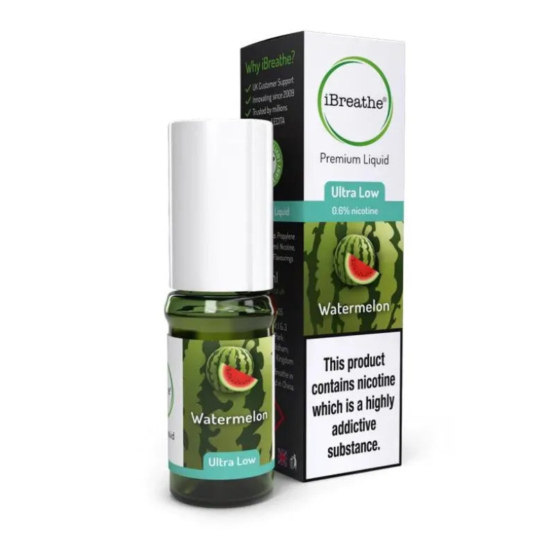 iBreathe Watermelon E-Liquid 10ml Vape Juice