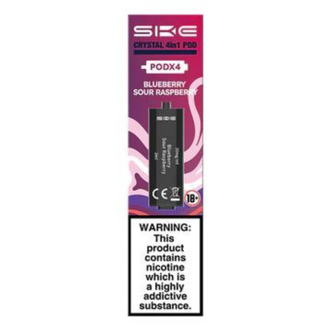 Wholesale - SKE Crystal 4in1 Pods - Blueberry Sour Raspberry