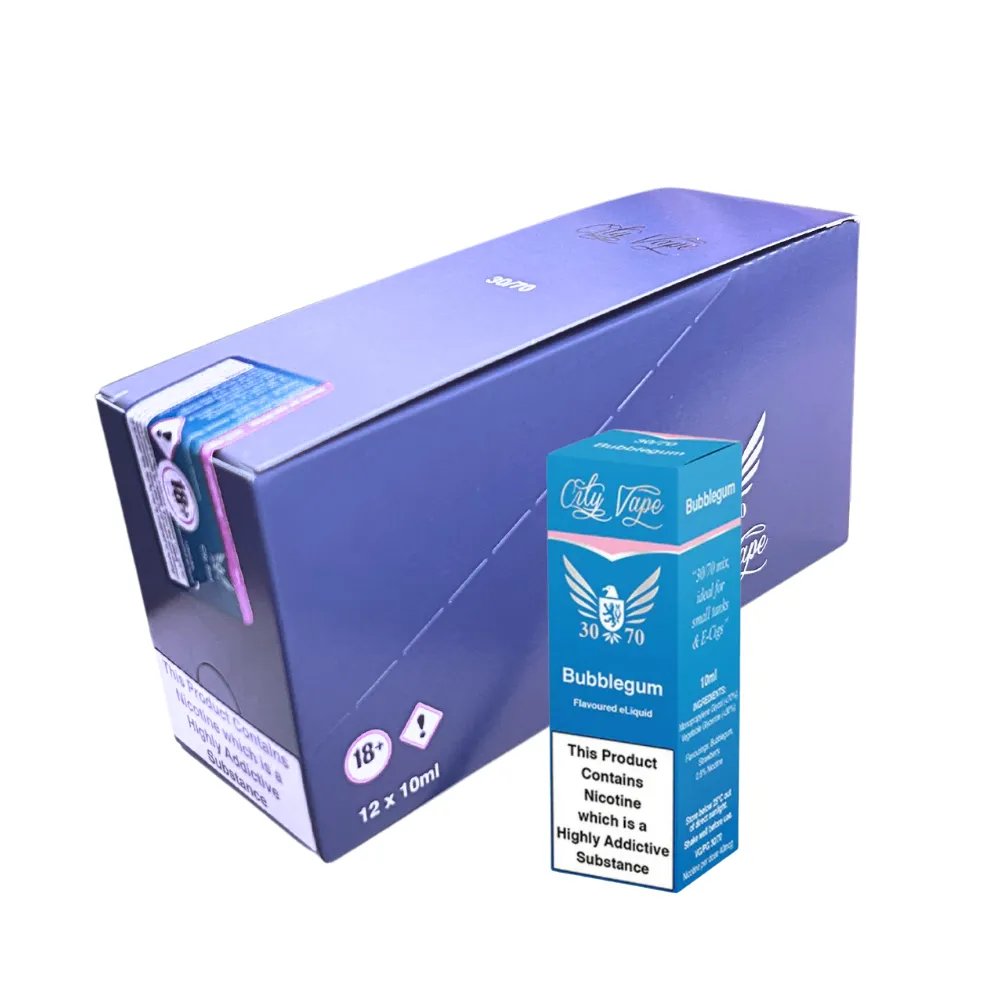 Box Of 12 - City Vape 30/70 - 10ml E-liquid