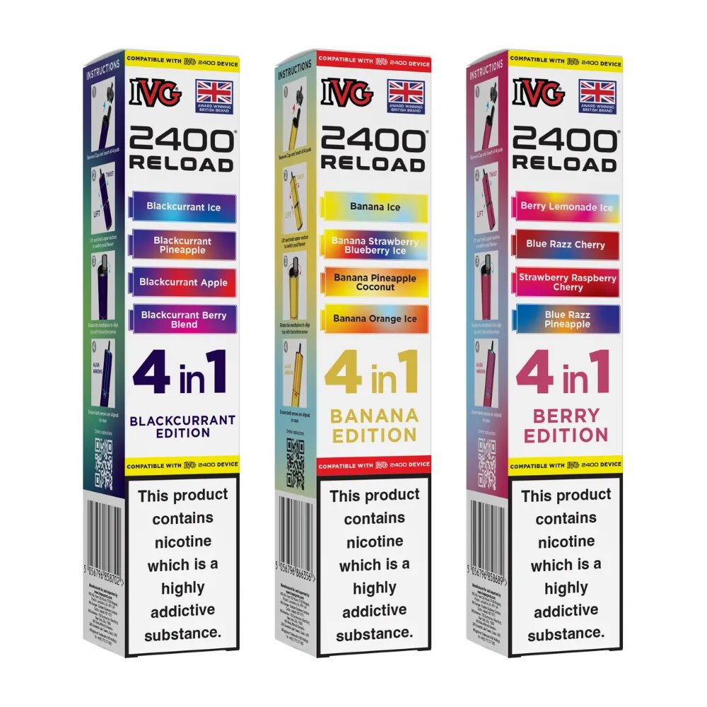 IVG 2400 Reload - 4in1 Prefilled Pods