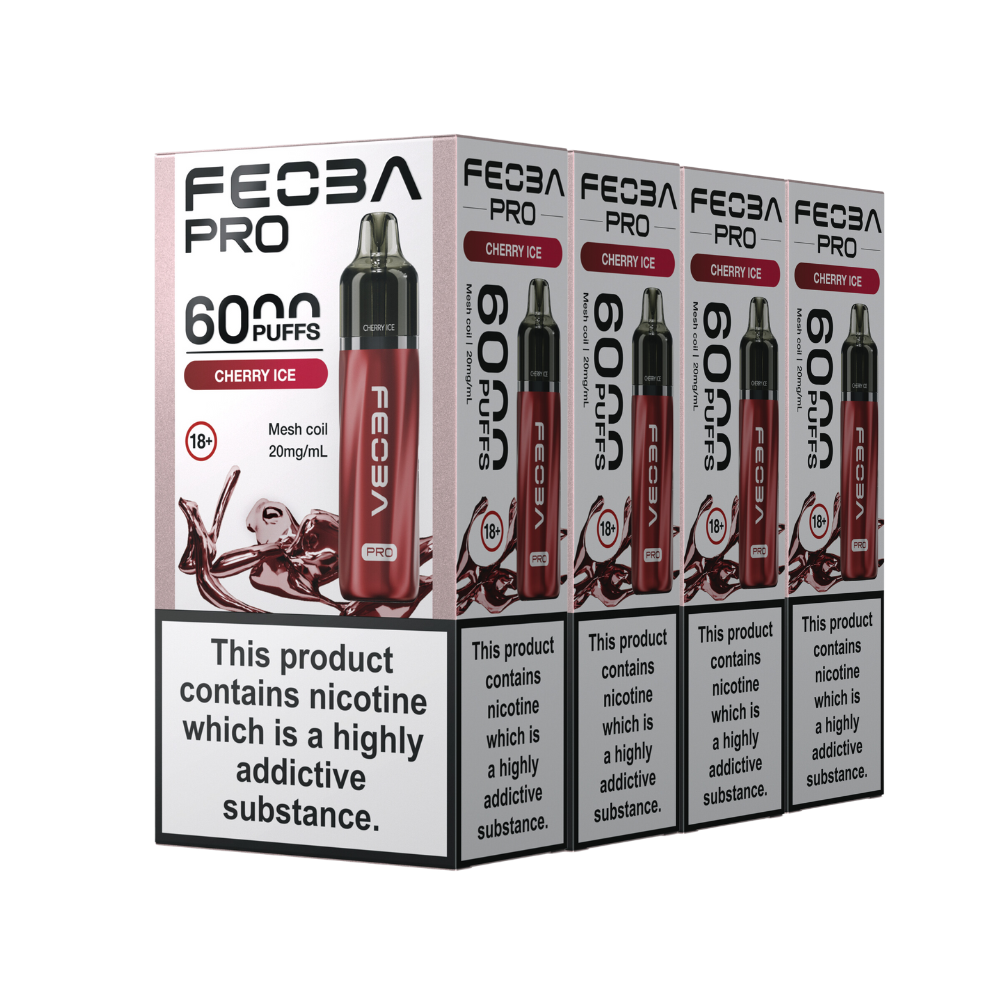 Box Of 5 - Feoba Pro 6000 - Rechargeable Pod Kit