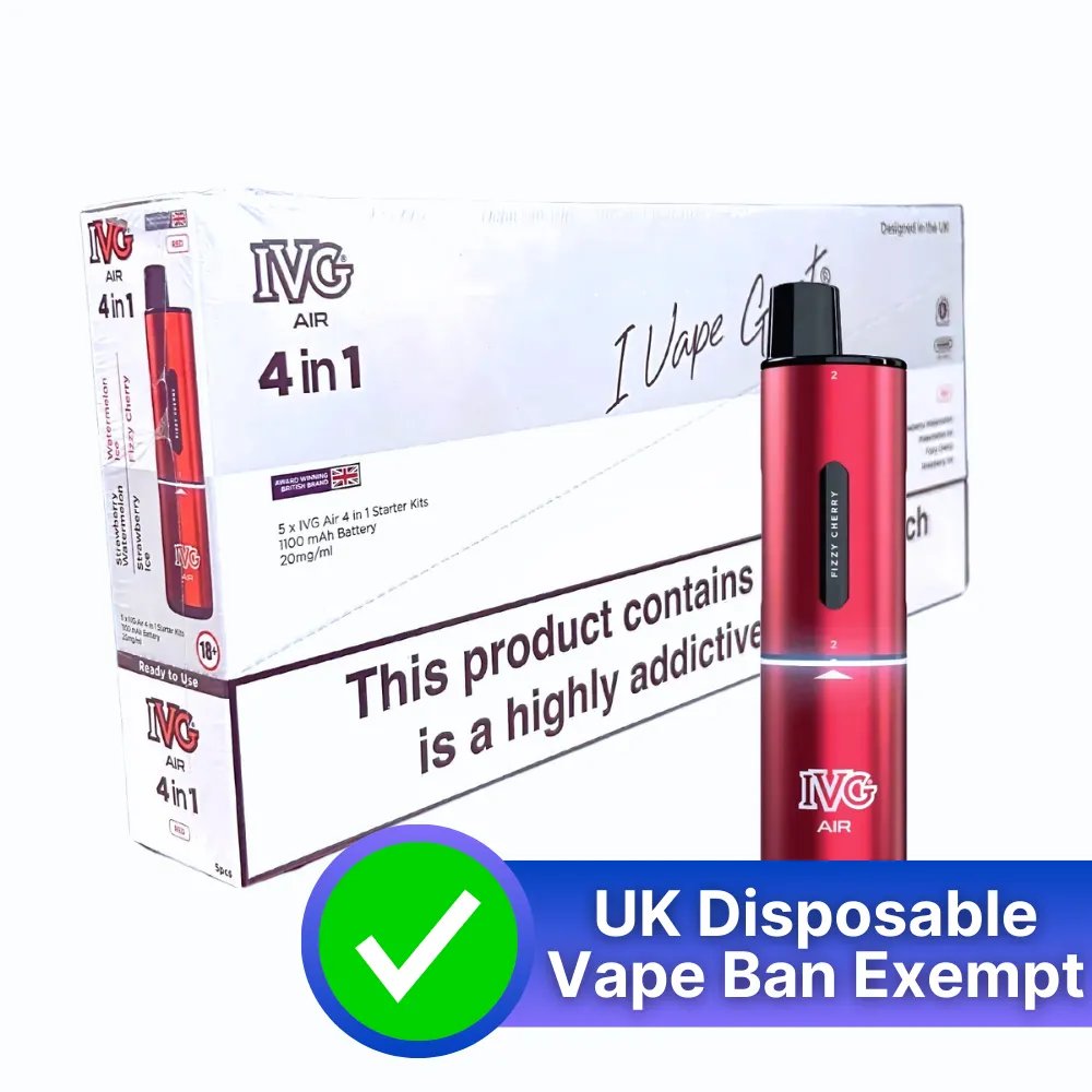 Box Of 5 - IVG Air 4 in 1 - Disposable Vape